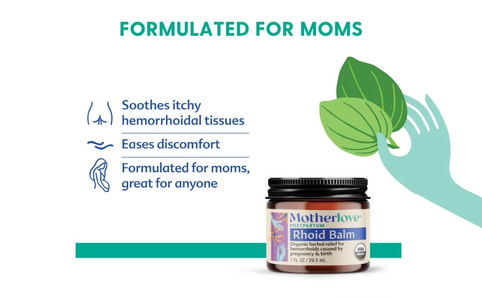 Motherlove Rhoid Balm 1 fl. oz (29.5 ml) - Rhoid Balm uses