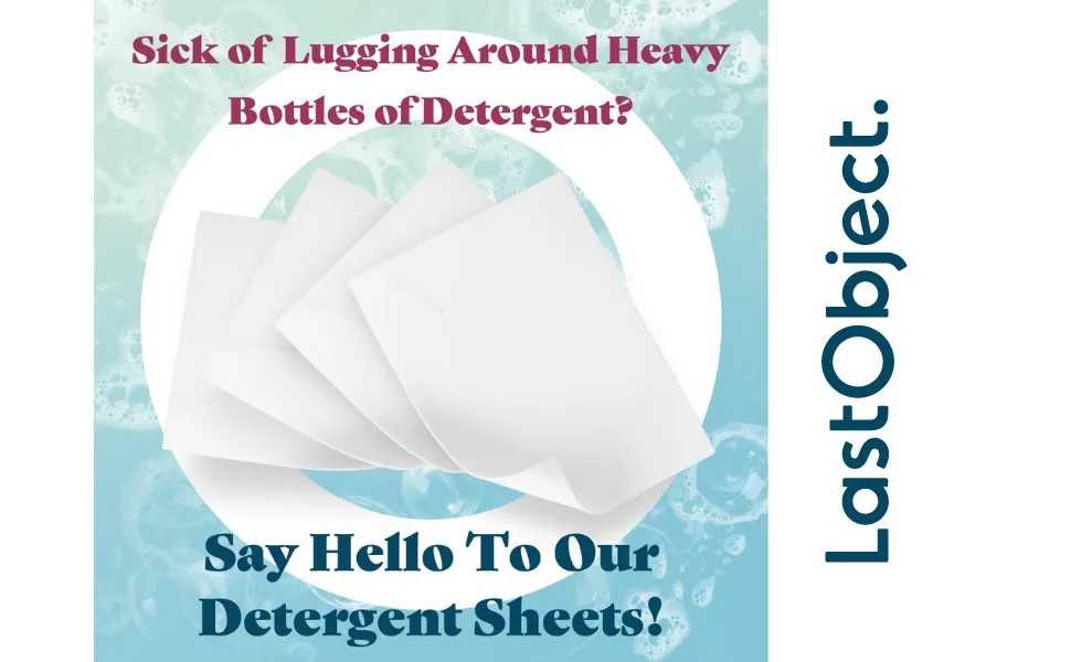 Lastobject detergent sheets 30pcs environmentally friendly and easy to use - Natural gentle cleaning without unnecessary chemicals or waste - Ideal for sensitive skin and allergy sufferers. - detergent