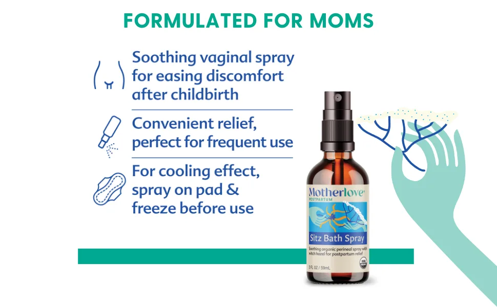 Motherlove Sitz Bath Spray 2 fl oz (59 ml) - Sitz Bath Spray uses