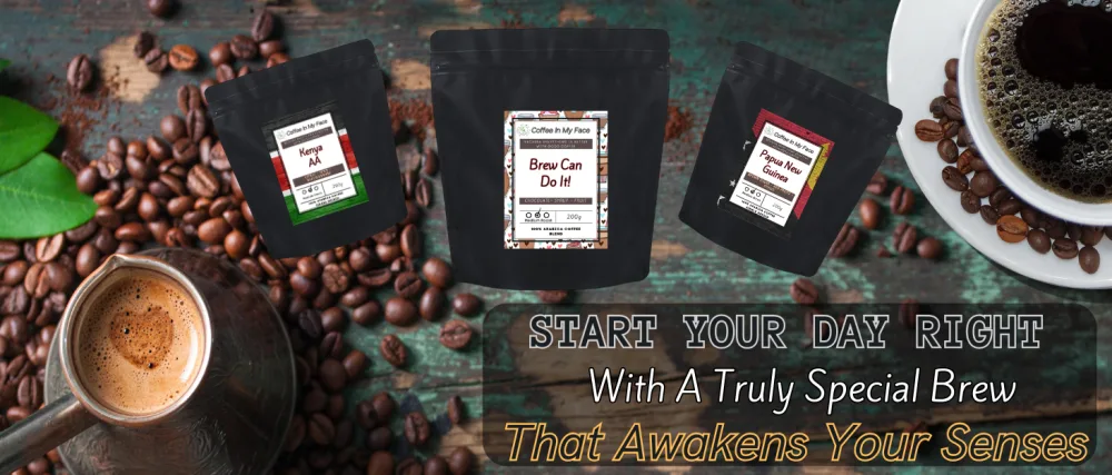 Coffee In My Face - But First Coffee | Freshly Medium Ground For Filter Coffee | Medium Roast | 100% Arabica Coffee Blend - 200g. - Start Your Day Right With Coffee That Awakens Your Senses - Coffee In My Face