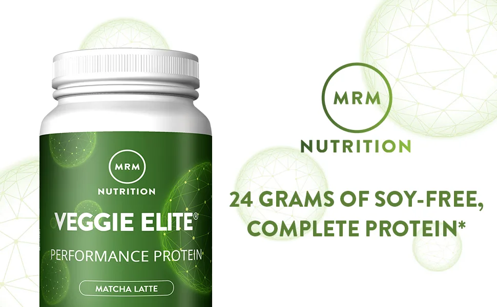 MRM  Veggie Elite Performance Protein Matcha Latte 2.2 lb (1020 g) - MRM Nutrition
