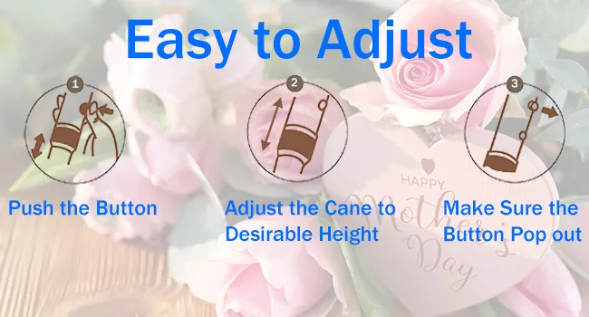 BeGrit Walking Sticks for Women Folding Walking Sticks Adjustable Walking Stick Collapsible Lightweight Flexible Stick Comfortable Grip Durable Mobility Aid for Ladies Men Blue - 1538-3