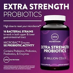 MRM Nutrition Extra Strength Probiotics 25 Billion Cells 30 Vegan Capsules - product information 4