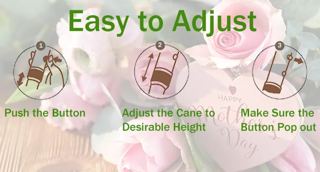 BeGrit Walking Sticks for Women Folding Walking Sticks Adjustable Walking Stick Collapsible Lightweight Flexible Stick Comfortable Grip Durable Mobility Aid for Ladies Men Green - 1453-3