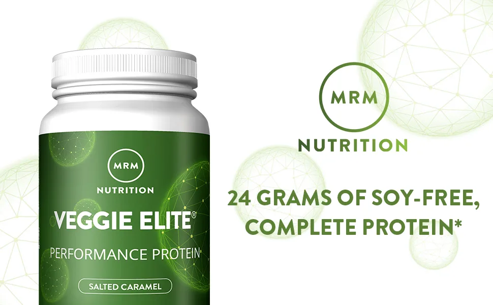 MRM Veggie Elite Performance Protein Salted Caramel  2.2 lb (1020 g) - MRM Nutrition