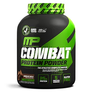 MusclePharm Combat Protein Powder Chocolate Peanut Butter 4 lbs (1814 g) - musclepharm combat protein