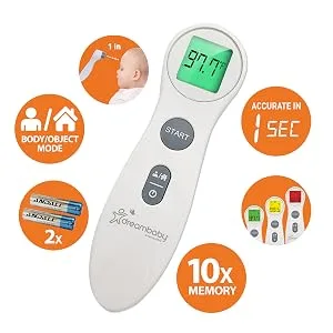 Dreambaby Touchless Non-Contact Digital Infrared Forehead Thermometer - Model F341 -Fever Temperature Scanner - for Baby and Adults (with Object Mode Switch Option) - product information 32