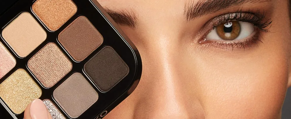 KIKO Milano Glamour Multi Finish Eyeshadow Palette 04 | Palette With 9 Eyeshadows In Different Finishes 04 Mauve Selection - Glamour Multi Finish Eyeshadow Palette