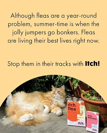 Itch | Chill Out Starter Kit | Calming Pheromones Plug in Diffuser and 30-Day Refill | Anxiety and Stress Relief for Cats - Itch Flea Treatment