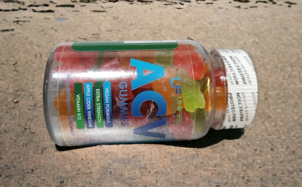 Unified Formulas ACV Apple Cider Vinegar Gummies Mixed Fruit Flvours 60 Gummies - acv4