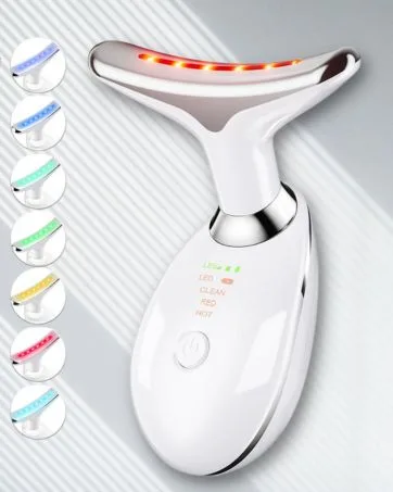 foreverlily Face Massager Red Light Therapy Wand 3 Modes Microcurrent Face Lift Device Neck Wrinkle Remove Anti-Aging Led Photon Therapy SkinTightening Machine (EMS Black) - product information 8