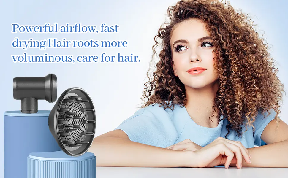 Diffuser & Adaptor for Dyson Airwrap Styler Converting Dyson Air Wrap Curling Styler to A Hair Dryer Compatible with HS01 HS03 HS05 Black - product information 8
