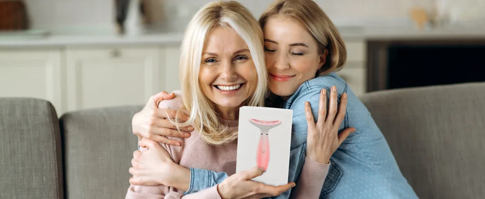 foreverlily Face Massager Red Light Therapy Wand 7 Color 3 Modes Microcurrent Face Lift Device Anti-Aging Led Photon Therapy Normal Pink - product information 19