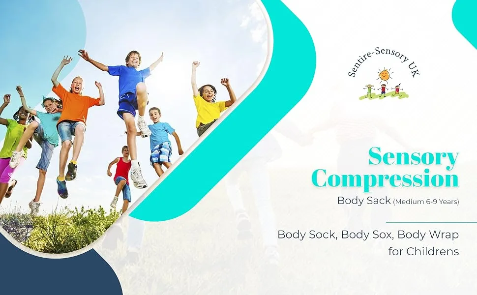 Sentire-Sensory UK Blue Sensory Body Sock For Children With Autism & Anxiety Anxiety Wrap 6-9 years (Medium) 6-9 Years BLUE - Sensory Compression Body Sack