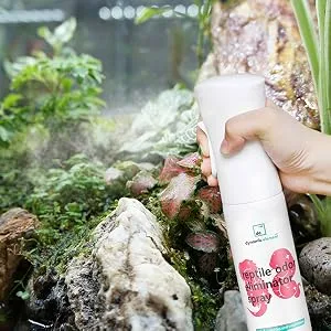 Dynamic Element Reptile Odour Eliminator Spray - Unscented Mineral-Based Formula Deodouriser for Urine and Waste Smells from Bearded Dragon Gecko and Tortoise Vivarium - 9 Fl Oz (266 ml) - set-ups and tank decor