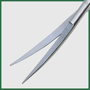 VORESTIC Curved Spring Scissors 16cm Aquarium Scissors Aquascaping Tools for Terrarium Plants - vorestic sharp blades curved scissors spring aquarium aquascaping quality