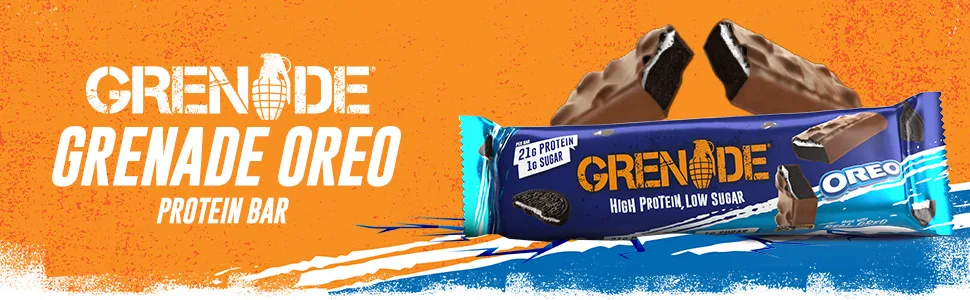 Grenade High Protein Low Sugar Bar - OREO 12 x 60 g - OREO header
