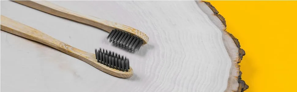 My Magic Mud Bamboo Toothbrush Activated Charcoal Infused Soft Bristles 1 Toothbrush - bamboo brush