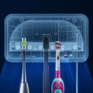 Oclean S1 Toothbrush UVC Steriliser UVC-LED Safe Sterilisation 99.9 Percent High Sterilising Rate Auto-sterilising - Grey one size - Multiple toothbrush