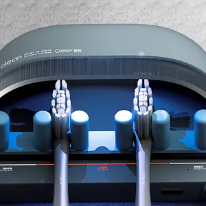 Oclean S1 Toothbrush UVC Steriliser UVC-LED Safe Sterilisation 99.9 Percent High Sterilising Rate Auto-sterilising - Grey one size - s1 grey