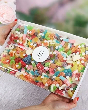 The Retro Sweets Bouquet With Dip Dab Black Jack Fruit Salad & More - Happy Birthday - Fizzy Pick N Mix Sweets Letterbox Gift Hamper