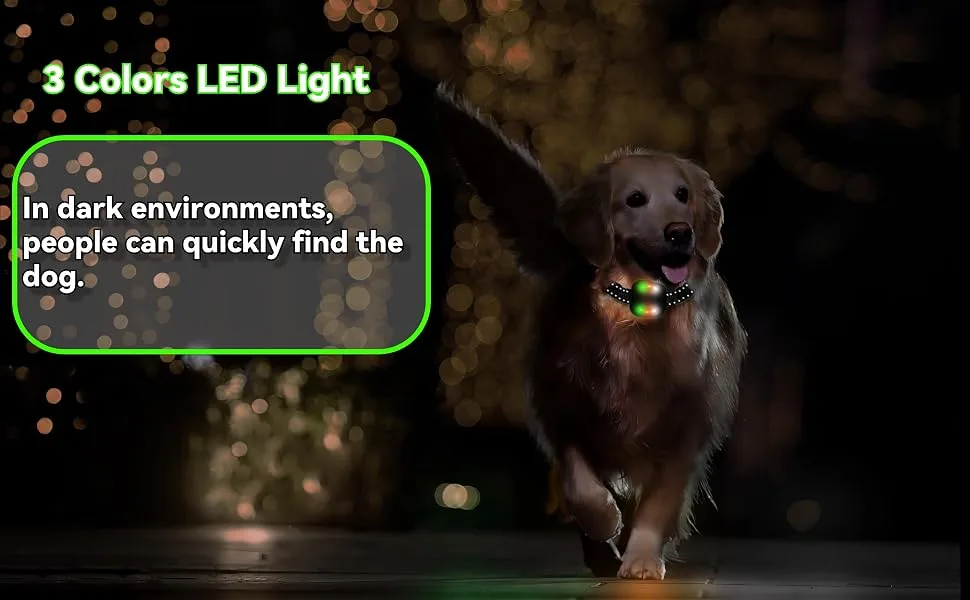 Dog Training Collar with 2000M Remote Range Rechargeable 4 Training Modes LED Light/Sound/Vibration/Strong Vibration IP67 Waterproof - product information 10