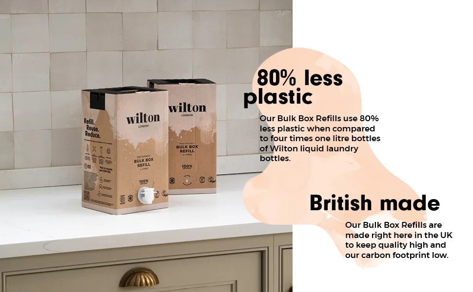 Wilton London Cedarwood Laundry Liquid Refill - 112 Washes - Non-Bio - Plant-based - Biodegradable Detergent - 100% Recylable - Less Plastic - Essential Oils - Make in UK - 4L - Cedarwood Laundry Liquid Refill