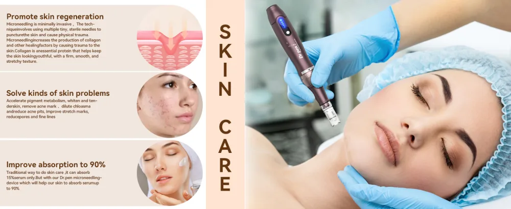 Dr.Pen A10 Professional Wireless Microneedling Pen with 20 Replacement Cartridges Adjustable Micro Needling Micro needle Pen Microneedle Machine for Skin Care EM4801KIT-UK Purple - product information 22