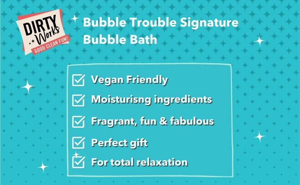 Dirty Works Bubble Trouble Signature Bubble Bath 500ml - bubble trouble 4