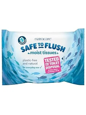 Natracare Safe to Flush Moist Tissues 30 Tissues - Moist toilet tissues