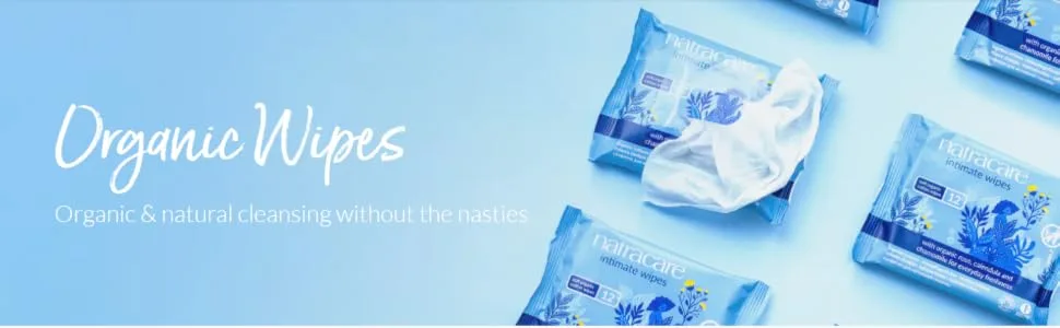 Natracare Safe to Flush Moist Tissues 30 Tissues - Natracare Wipes banner