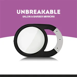 Shatterproof Unbreakable Hand Mirror - Handheld Mirror with Anti-Slip Silicone Handle Grip in Black - what is unbreakable mirror and what makes it special and how it works, get all your answers here