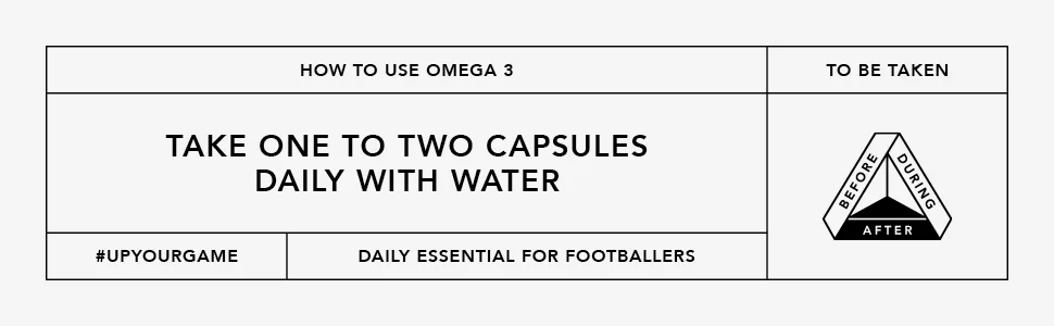 Soccer Supplement Omega 3 Plays an Essential Element in Supporting Overall Health for Footballers 120 Softgels - Omega 3: How to Use