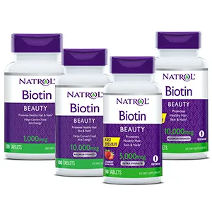Natrol Biotin Maximum Strength 10000 mcg 200 Tablets - Biotin Group