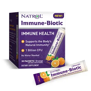 Natrol Immune-Biotic Orange 1 Billion CFU 30 Packets - Immune Biotic