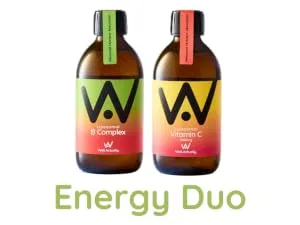 WELL ACTUALLY Liposomal Vitamin B Complex High Strength and Bioavailability - 8 Essential B Vitamins Complex for Energy Brain Metabolism Support - Tropical Flavour (60 Servings) - Energy Duo