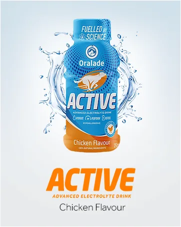 Oralade - Active for Pets 100% Vegetable Flavour - Advanced Electrolyte Drink - Glycine and L-carnitine for Muscle Strength and Recovery - Quick Absorbing Isotonic Formula - 250ml - oralade active pet hydration dog diarrhoea recovery pet health healthy pets nutrition food toppers
