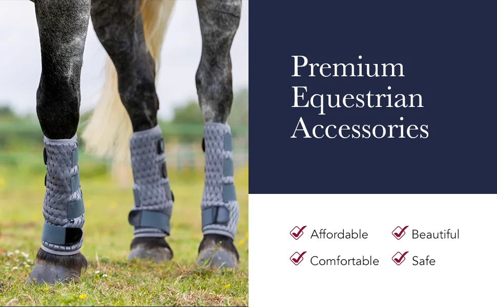 LeMieux Gladiator Mesh Horse Fly Boots - Protective Gear and Training Equipment - Equine Boots Wraps & Accessories for Healthy Horses (Grey/X-Small) X-Small Grey Gladiator Mesh - brushing jumps professional choice sport jumping tendon sports medicine shipping back track