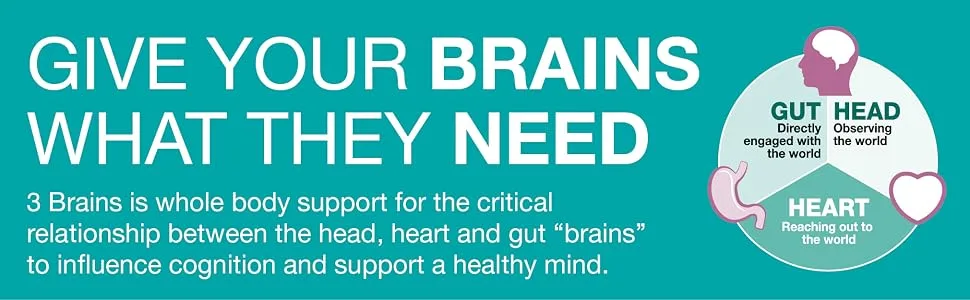 Natural Factors 3 Brains Higher Thoughts 90 Softgels - Give your brains what they need