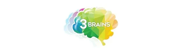 Natural Factors 3 Brains Serene Mind 120 Vegetarian Capsules - 3 Brains Logo