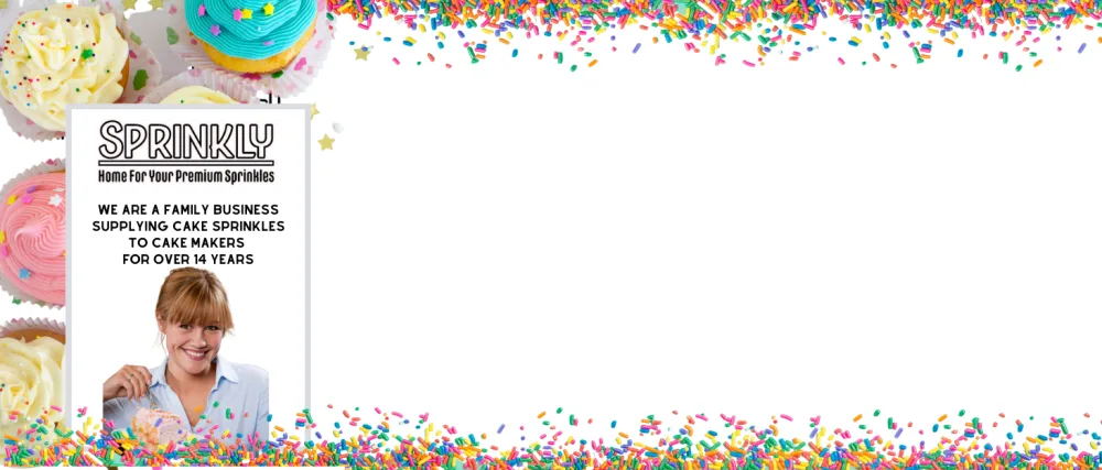 SPRINKLY - Glimmer Stars - Red (Mini) - 25g - sprinkle story