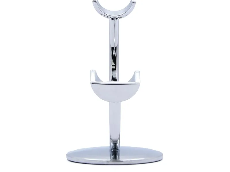 Edwin Jagger RHM319CR Crescent Chrome Razor Stand with Solid Base - RHM319CR Stand