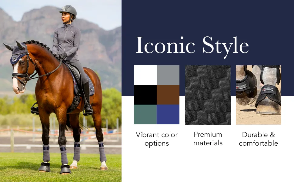 LeMieux Soft Shell Overreach Horse Boots - Protective Gear and Training Equipment - Equine Boots Wraps & Accessories Large Black - brushing jumps professional choice sport jumping tendon sports medicine shipping back track