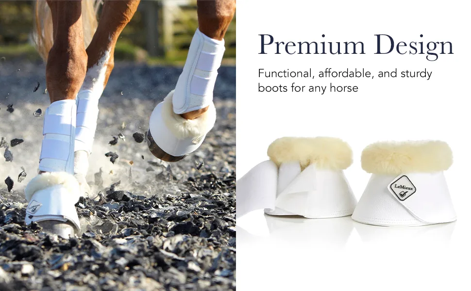 LeMieux Soft Shell Overreach Horse Boots - Protective Gear and Training Equipment - Equine Boots Wraps & Accessories Large Black - brushing jumps professional choice sport jumping tendon sports medicine shipping back track