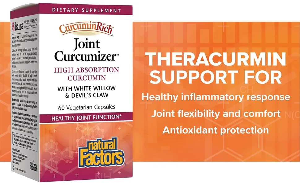Natural Factors CurcuminRich Joint Curcumizer 60 Vegetarian Capsules - Joint Curcumizer