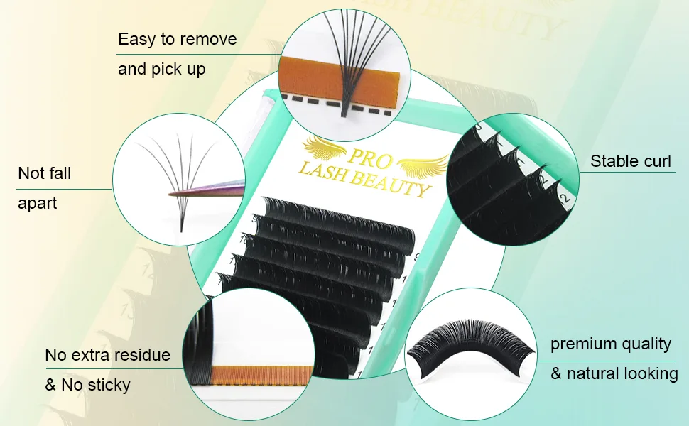Easy Fan Lashes DD-0.07-15 Eyelash Extensions DD Curl Easy Fan Russian Lashes Self Fanning Lashes Automatic Blooming Lashes(DD-0.07 15 mm) 15 mm DD-0.07 - product information 31
