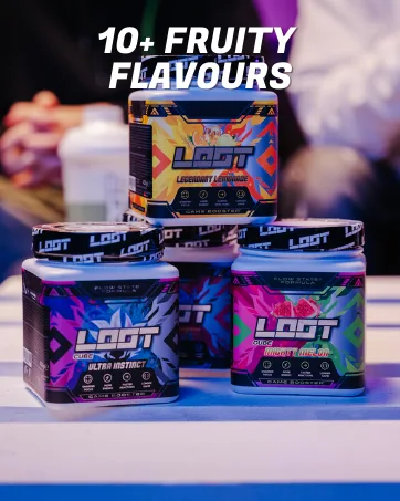 Hydro LOOT - Game Booster with Flow-State Formula | 25 Servings (150g) Without Caffeine | Hydration Drink with Vitamins and Plant Extracts | Gaming Booster (Mighty Melon) Hydro LOOT Mighty Melon - koffein, energy, ultra-instinct, hyperbeast, learning-booster, pre-workout-booster, gaming-maus
