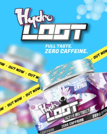 Hydro LOOT - Game Booster with Flow-State Formula | 25 Servings (150g) Without Caffeine | Hydration Drink with Vitamins and Plant Extracts | Gaming Booster (Rare Raspberry) Hydro LOOT Rare Raspberry - internet-booster, g-fuel, wifi, internet-extender, redbull, monster-drink