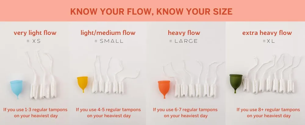 Pixie Cup Soft Menstrual Cup - Ranked 1 for Most Comfortable Reusable Period Cup - Buy One We Give One - Includes Ebook Guide Flushable Wipes Lube & Storage Bag - Tampon and Pad Alternative X-Large - know your flow, know your size
