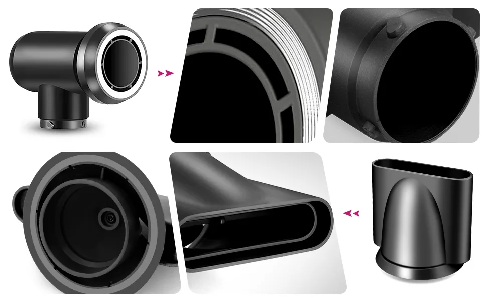 Smoothing Nozzle and Adaptor for Dyson for Airwrap Styler Attachment for Airwrap Styler Converting to Hair Dryer - diffuser attachment